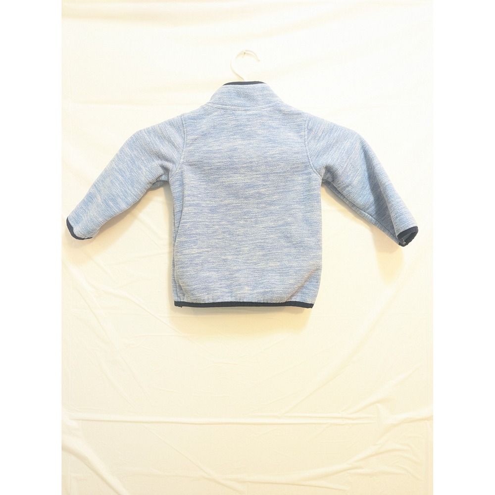 Timberland Baby Boys 18M Fleece Pullover Sweatshirt Blue Logo Pocket - Picture 2 of 8